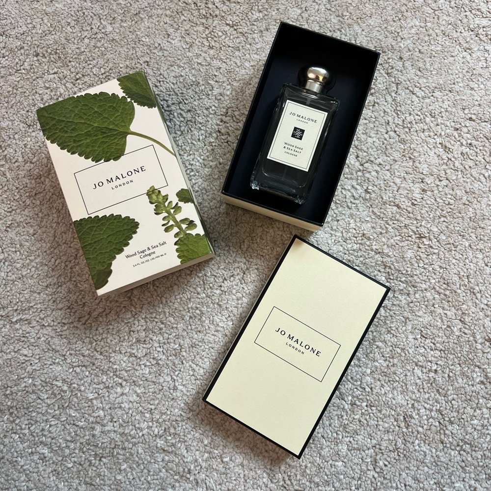 Jo Malone sea salt and wood sage cologne 3.4OZ